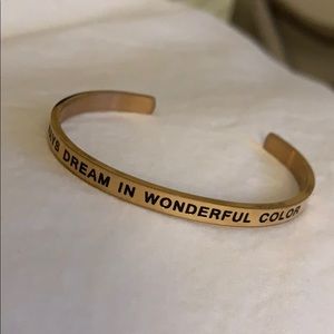 “Always dream in wonderful color” Disney bracelet